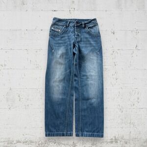 VTG Diesel Jeans Men 30x29 Ramel Wide Leg Baggy Hip Hop Made in Italy Button Fly